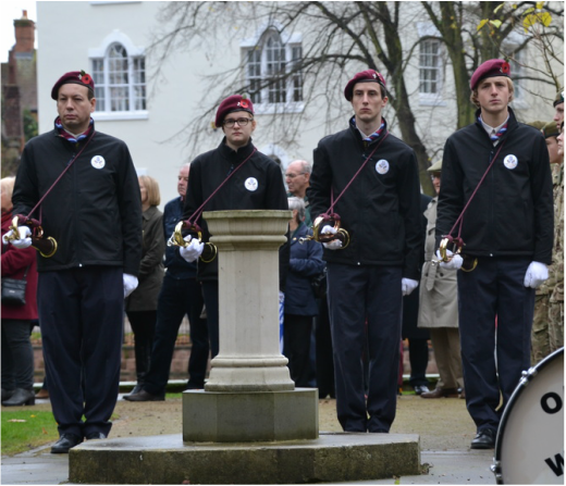 Oadby and Wigston Scout and Guide Band Remembrance Sunday